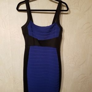 Blk and blue cocktail dress